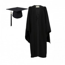 UKS Style Simplified Pleating Bachelor Graduation Gown Set 